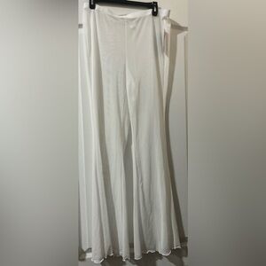 Mesh High Waist Flare Cover Up Pants - Wild Fable